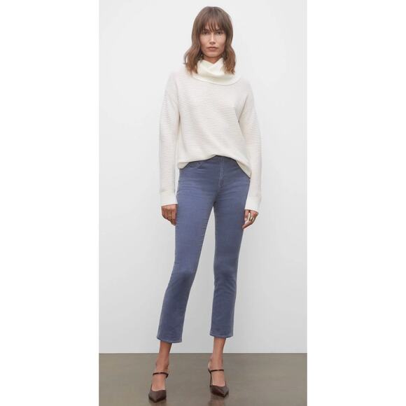 Club Monaco High Rise Corduroy Pants Skinny Jeans Pastel Blue - Size 24" - NWT - Picture 13 of 14